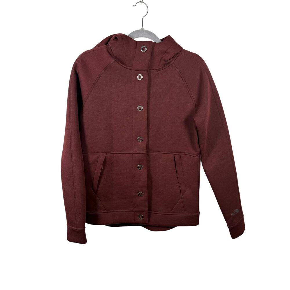 The North Face Jacket Women's Small Burgundy Snap Closure 3D Thermal